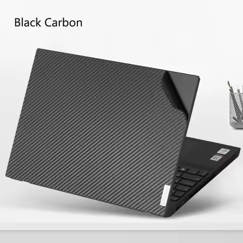 Special Black Carbon fiber Laptop Sticker Skin Decal Cover Protector for Lenovo ThinkPad E15 Gen1 Ge