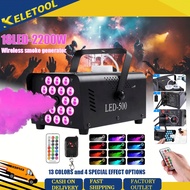 smoke fog machine stage fogging machine Disco Colorful Smoke fogging Machine LED Remote Wedding Part
