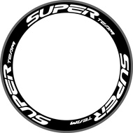 Superteam Road Bike Wheelset Stickers Carbon Circle Knife Circle Stickers Bicycle Wheelset Personali