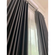 Blackout Curtains 6-wave Width 270 To 400CM High Glossy In PREMIUM Thick Steam