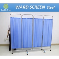 *Malaysia Stock* Ward Screen 4 Fold With Blue Curtain