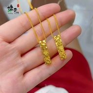 Emas loket 916 Flashing Ice Crushing Ice Square Love Heart Small Gold Bar /diy charm gold 916