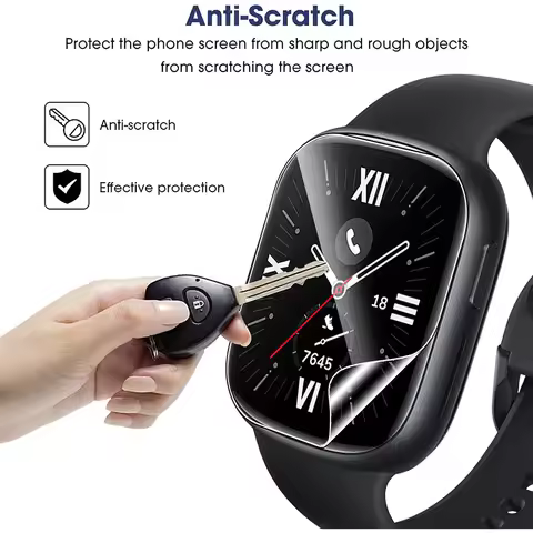 BEHUA 3Pcs Hydrogel Protective Film For Huawei Honor Watch 4 Soft Clear Screen Protector Film For Ho