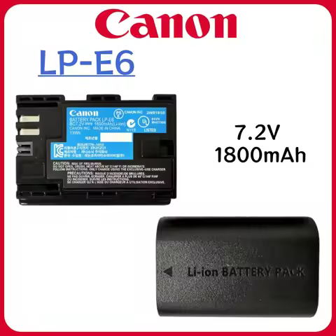 LP-E6 LP E6 Battery1800mAh for Canon EOS 60D 70D 80D 90D 7D 5D Mark II III IV 5DS R 6D Mark II R DSL