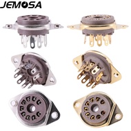 9Pin Bakelite Tiub Soket Injap Pangkalan GZS9-F2 Untuk 6922 ECC83 ECC82 EL84 12AT7 12AX7 12AU7 Pengu