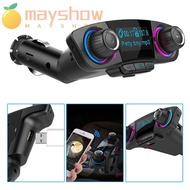 MAYSHOW Car Audio MP3, Fast Charger Bluetooth 5.0 Wireless Bluetooth Player,  Car Adapter Dual USB Charger Wireless Bluetooth Autoradio Car Accessories