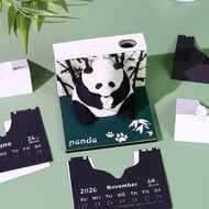 3D Art Calendar 2026 Novelty Timepiece Calendar For Home Study Office