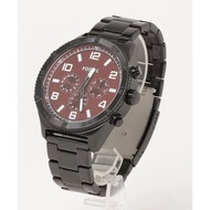 Fossil Brox BQ2803 Multifunction Burgundy Analog Black Stainless Steel Men Watch