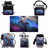 Nolan Mobile Legends MLBB Waterproof Premium Quality Thick Canvas Backpack