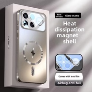 For Xiaomi 17 pro max POCO F8 Ultra Case Hard Matte Magnet wireless charging Lens Protective Back Co