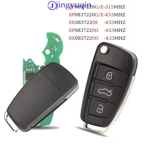 jingyuqin Remote Car Key For Audi Q7 B7 Q3 A3 TT A2 A8 A6 A6L A4 S5 C5 C6 B6 A4L A5 Q5 S LINE RS S1 