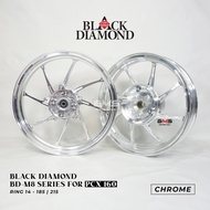 UNGU Black Diamond Bd-M8 Series Cnc Racing Rims for Pcx 160 Abs Cbs Global Motor Sport Gms Series - 