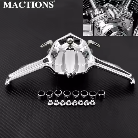 Chrome Tappet Lifter Block Accent Trim Cover For Harley Twin Cam Street Tri Glide Road King Street G
