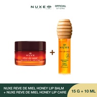NUXE DUO HEALING LIP SET REVE DE MIEL HONEY LIP BALM 15 g + NUXE REVE DE MIEL HONEY LIP CARE 10 ml