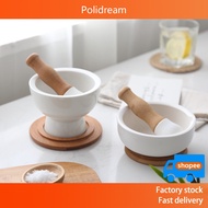 Ceramic pepper grinder for home use, food grinder, mortar and pestle Esthetic Nordic Style Ceramic Ceramic Pestle and Mortar