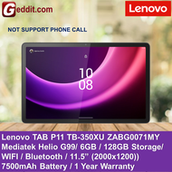 Lenovo TAB P11 TB-350XU ZABG0071MY TABLET(Helio G99,6GB,128GB,WIFI,BLUETOOTH,11.5"7500MAH) - FREE PEN + KEYBOARD