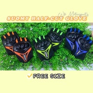SUOMY HALF-CUT GLOVE//ORANGE//GREEN//BLUE