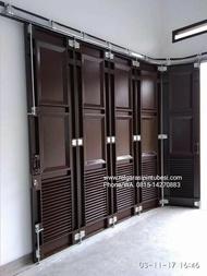 Aksesoris Rel Pintu Besi Garasi Merk KENS, Sliding Tikung dan Lipat