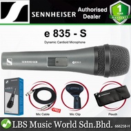 Sennheiser E 835 Cardioid Dynamic Handled Live Vocal Microphone with Switch (E835 E835S)