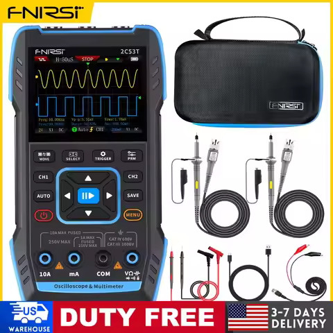 FNIRSI 2C23T 2C53T Handheld Digital Oscilloscope Multimeter Three in one Dual Channel Automotive Rep