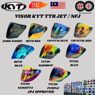 VISOR KYT NFJ KYT TTR JET ( VISOR SIANG & MALAM KYT NFJ TTR JET BRAND AKILA ORIGINAL )