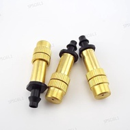 10pcs Spray Sprinkler 4/7 Tube Copper Spray Nozzle Fogger Watering Misting Cooling Brass Sprinkler f