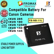 FB-NB-11L STABLE POWER SUPPLY& LONG BATTERY Compatible Battery For Canon Camera IXUS 285 IXUS 180