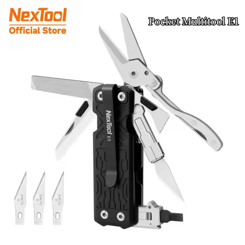 NexTool Pocket Multitool E1 11 In 1 Folding Knife Scissors File Outdoor Hiking Camping EDC Equipment