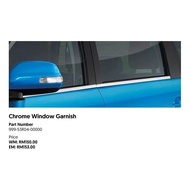 chrome window garnish perodua alza