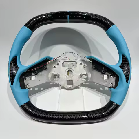 For Chevrolet Corvette C8 Steering Wheel Black Carbon Fiber Comfortable Handling DIY Color Smooth Le
