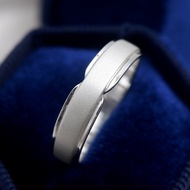 Men's Wedding Ring 950 Silver Palladium/ Platinum/ P54 | SAN950 Premium Handmade