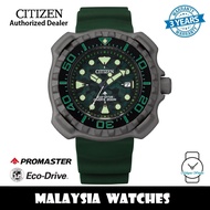 (100% Original) Citizen Promaster BN0228-06W Eco-Drive 200M Diver Super Titanium Case Green Polyuret