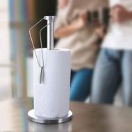 【Ready Stock&COD】Paper Towel Holder Stand with Base for KitchenStainless Steel Paper Towel Dispenser