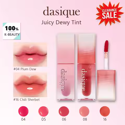 [ClearanceSale] Dasique Juicy Dewy Tint,Mirror-Like Glossy Finish,Smooth&Lightweight,Korean Cosmetic