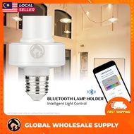 SMART Light Bulb Holder E27 Lamp Holder Bluetooth Lamp Wireless Lamp Adapter E27 Holder Lampu App Co