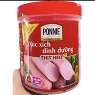 Hũ 50 cây xúc xích thịt heo Ponnie 19g/cây