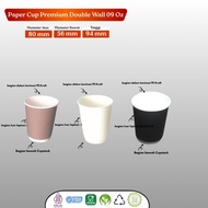 (25 Pcs) Paper Cup 9oz Hot Plain Paper Cup/ Double Wall Paper Cup/ Premium Paper Cup/ Paper Hot Cup 
