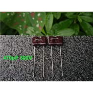 470pF 500V 5% Silver Mica CDM Capacitor (8.7mm)