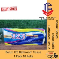 Toilet Paper Belux 123 Bathroom Tissue (10 rolls)