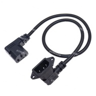 IEC320 C14 with screw holes Right / Left Angled and C13 Right / Left Angled, C14 to C13 Extension co