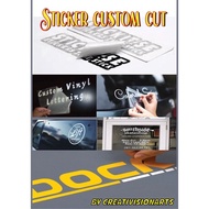 Sticker custom cut order