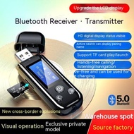 K15-pro Bluetooth audio receiver/transmitter AUX Car Handsfree 5.0 USB Bluetooth receiver