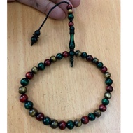 HIJAU MERAH TASBIH 3 sea roots 33 seeds and 6mm for women, golden sea roots, red, green, available