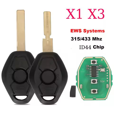 jingyuqin X1 X3 315/433Mhz EWS Systems ID44Chip Remote Car Key For BMW EWS X3 X5 Z3 Z4 1/3/5/7 Serie