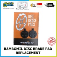 Rambomil Disc Brake Pad for Electric Scooter / DYU / Fiido Black Compact Lightweight Replacement Road Bike bicycle bike