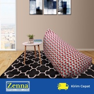 Zenna bean bag triangle motif size XL / large bean bag / bean bag