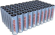 Tenergy AA Rechargeable Battery, High Capacity 2500mAh NiMH AA Battery, 1.2V Double A Batteries 60-P