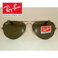 [Original] RayBan sunglasses New aviator glass polarized gray Rb 3025 004/58 Gunmetal 62Mm