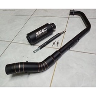 Sc PROJECT RACING EXHAUST OPEN FOR Y15ZR LC135 4S LC135 5SCBR RS X RWB/ RS150 GSX MT15 R150 FZ150 FZ15Oi