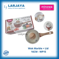Minowa Marble Wok Pan + Lid 16CM